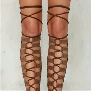 Jeffrey Campbell Thigh High Gladiator sandals 7.5